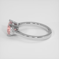 2.06 Ct. Padparadscha Sapphire Ring, 18K White Gold 4