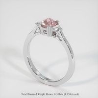 1.12 Ct. Sapphire Ring, 18K White Gold 2
