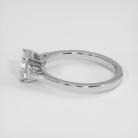 2.13 Ct. White Sapphire Ring, 18K White Gold 4