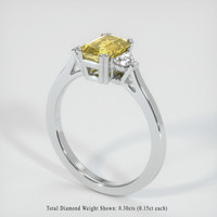 1.69 Ct. Sapphire Ring, 18K White Gold 2