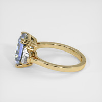 4.33 Ct. Bi Color Sapphire Ring, 10K Yellow Gold 4