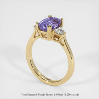 2.84 Ct. Sapphire Ring, 14K Yellow Gold 2