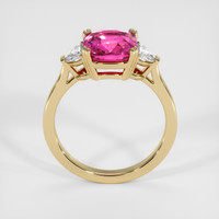 4.50 Ct. Pink Sapphire Ring, 14K Yellow Gold 3