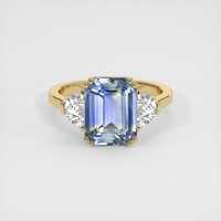 4.33 Ct. Bi Color Sapphire Ring, 14K Yellow Gold 1