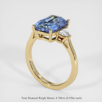5.70 Ct. Sapphire Ring, 14K Yellow Gold 2