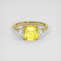 3.45 Ct. Yellow Sapphire Ring, 14K Yellow Gold 1