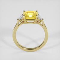 3.45 Ct. Yellow Sapphire Ring, 14K Yellow Gold 3