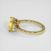 3.45 Ct. Yellow Sapphire Ring, 14K Yellow Gold 4