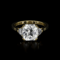 3.99 Ct. Sapphire Ring, 14K Yellow Gold 1