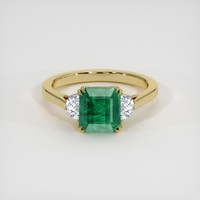 2.70 Ct. Emerald Ring, 18K Yellow Gold 1