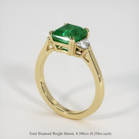 2.70 Ct. Emerald Ring, 18K Yellow Gold 2