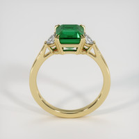 2.70 Ct. Emerald Ring, 18K Yellow Gold 3