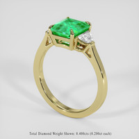1.93 Ct. Emerald Ring, 18K Yellow Gold 2