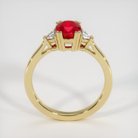 1.63 Ct. Pinkish Red Ruby Ring, 18K Yellow Gold 3