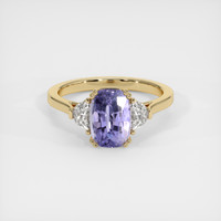 2.84 Ct. Sapphire Ring, 18K Yellow Gold 1