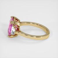 5.36 Ct. Pink Sapphire Ring, 18K Yellow Gold 4