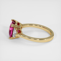 4.50 Ct. Pink Sapphire Ring, 18K Yellow Gold 4