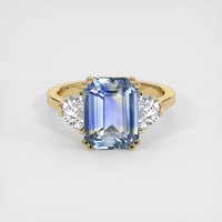 4.33 Ct. Bi Color Sapphire Ring, 18K Yellow Gold 1