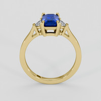 1.70 Ct. Blue Sapphire Ring, 18K Yellow Gold 3