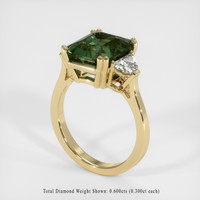 6.18 Ct. Sapphire Ring, 18K Yellow Gold 2