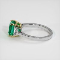 2.26 Ct. Emerald Ring, 18K Yellow & White 4