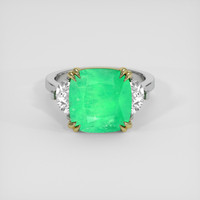 5.70 Ct. Emerald Ring, 18K Yellow & White 1
