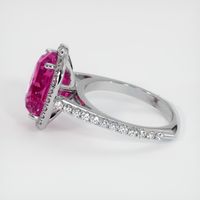6.87 Ct. Purplish Pink Sapphire Ring, Platinum 950 4