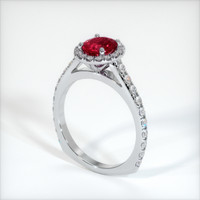 1.62 Ct. Ruby Ring, Platinum 950 2