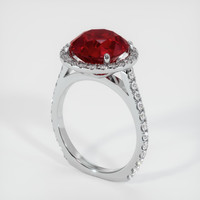 5.08 Ct. Ruby Ring, Platinum 950 2