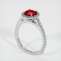 1.38 Ct. Ruby Ring, Platinum 950 2