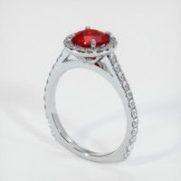 1.22 Ct. Ruby Ring, Platinum 950 2