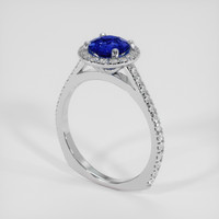 1.07 Ct. Blue Sapphire Ring, Platinum 950 2