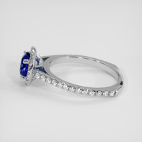 1.07 Ct. Blue Sapphire Ring, Platinum 950 4