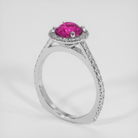 1.22 Ct. Pink Sapphire Ring, Platinum 950 2