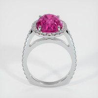 6.87 Ct. Purplish Pink Sapphire Ring, 10K White Gold 3