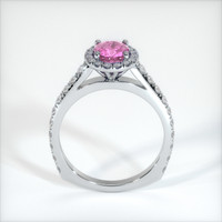 1.44 Ct. Pink Sapphire Ring, 10K White Gold 3