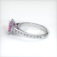 1.44 Ct. Pink Sapphire Ring, 10K White Gold 4