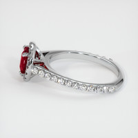 1.30 Ct. Ruby Ring, 10K White Gold 4