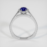 0.79 Ct. Blue Sapphire Ring, 10K White Gold 3