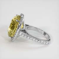 21.50 Ct. Yellow Sapphire Ring, 10K White Gold 4