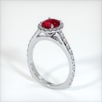 1.62 Ct. Ruby Ring, 14K White Gold 2