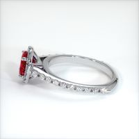 1.62 Ct. Ruby Ring, 14K White Gold 4