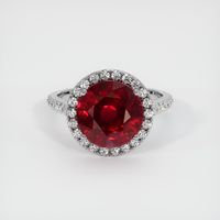 5.08 Ct. Ruby Ring, 14K White Gold 1
