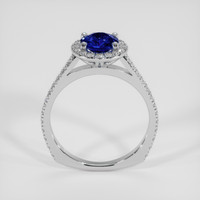 1.07 Ct. Blue Sapphire Ring, 14K White Gold 3