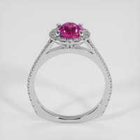 1.22 Ct. Pink Sapphire Ring, 14K White Gold 3