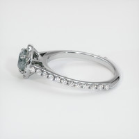 1.15 Ct. Sapphire Ring, 14K White Gold 4