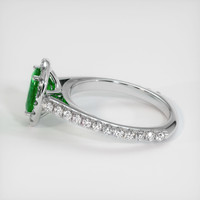 0.98 Ct. Emerald Ring, 18K White Gold 4