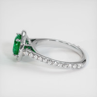1.23 Ct. Emerald Ring, 18K White Gold 4