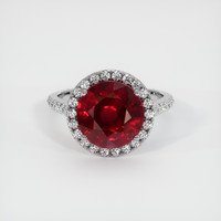 5.08 Ct. Ruby Ring, 18K White Gold 1