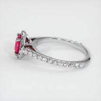 1.52 Ct. Ruby Ring, 18K White Gold 4